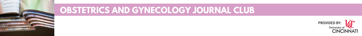 Obstetrics & Gynecology Journal Club Banner
